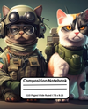 Military Cats Composition Notebook